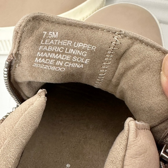 Cooper Key Zip Womens Suede Ankle Boots, 7.5 M Tan - Picture 5 of 5